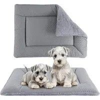 Merkloos Coussin pour chien, adapté aux petites races, réversible, avec un côté frais et un côté chaud, lavable. Tapis pour chien, adapté aux petites, moyennes et grandes races. XH