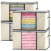 OEM Tiroirs de rangement pour vêtements et textiles, ensemble de 4, avec fenêtre transparente et poignées robustes