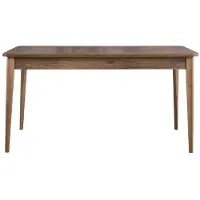 AEA Esszimmertisch Esstisch Tisch Holz Braun Ausziehbar 160 cm Esszimmer