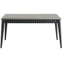 AEA Grauer Esstisch Robuster Esszimmer Designer Holztisch Luxuriöse Möbel