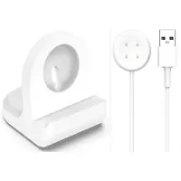 Wigento Pour Google Pixel Watch 3 41 / 45mm silicone support de charge + Watch câble de charge 1 mètre