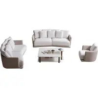 Xl Moebel Gmbh Luxuriöse Beige Couchgarnitur 2x Textilsofas Relaxsessel Couchtisch
