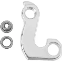 OEM Support de chaîne arrière pour vélos, dimensions 38 x 54,5 mm, couleur argent, avec vis, conçu pour une utilisation avec des ensembles de roues arrière