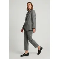 Markenlos Sandales en cuir pour femmes, avec boucle métallique dorée, taille 37