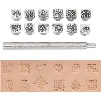 OEM Jeu de 12 outils de gaufrage en cuir – pour une création professionnelle