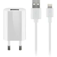 Goobay Kit de recharge Apple Lightning Adaptateur secteur 1 A avec câble Apple Lightning blanc 1 m (1 Softpack)