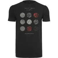 Mc Clothes T-Shirt 'Twenty One Pilots' orange clair / noir / blanc