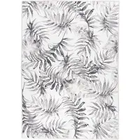 FRAAI Tapis botanique | Palmier Leaves Gris | 80x150cm | Gris | Rectangulaire | Tapis