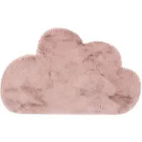 Little Olly Tapis enfant | Huggy Cloud Rose | 70x115cm | Rose | Forme libre | Tapis enfants