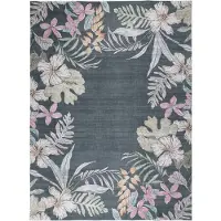 FRAAI Tapis d’extérieur à fleurs | Poppy Vert | 80x150cm | Vert | Rectangulaire | Tapis