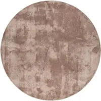 NATURL. Tapis rond lavable | Clean Marron | Ø 200cm | Marron | Rond | Tapis