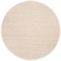 Studio Clarice Tapis rond en laine | Twist Beige | Ø 180cm | Beige | Rond | Tapis