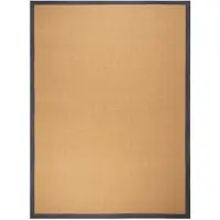NATURL. Tapis en sisal | Tulum Border Anthracite | 140x200cm | Marron | Rectangulaire | Tapis