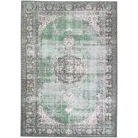 FRAAI Volero - Tapis vintage - Estate Medallion Vert foncé - 115x170cm