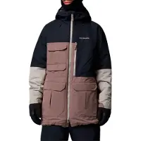 Columbia - Veste de ski imperméable en OMNI-TECH - Coreshot Jacket Iron Black Flint Grey pour Homme - Taille L - Marron