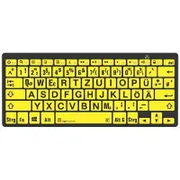 Logickeyboard LKB-LPBY-BTPC-FR Clavier Bluetooth QWERTZ Allemand Noir