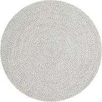 Hanse Home Tapis d'intérieur et d'extérieur Braided rond Trenzado clair mélangé