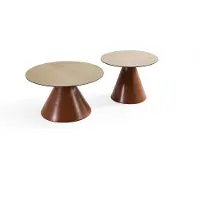 Xl Moebel Gmbh Table basse design Table de salon Set de 2 pièces Tables Nouveau