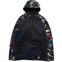 Burton - Polaire imperméable à capuche - M Crown Weatherproof Pullover Fleece Seersucker True Black - Taille L - Noir