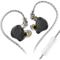 OEM Écouteurs intra-auriculaires, technologie hybride de transducteurs, câble amovible, noirs avec microphone