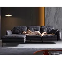 Xl Moebel Gmbh Canapé en cuir Canapé d'angle Canapé Polster Eck Garniturur Designer Wohnlandschaft Möbel