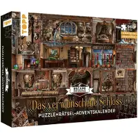 Frech Calendrier de l'Avent puzzle : Le château enchanté - 24 puzzles contenant un total de 960 pièces : Une expérience immersive : chaque jour, assemblez de nouvelles pièces et résolvez des énigmes.