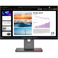 Lenovo ThinkVision P24Q-40 (2560 x 1440 pixels, 23.80"), Moniteur, Noir