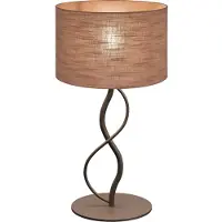 Masterlight Lampe de table Terry Dolo cacao Ø 30cm
