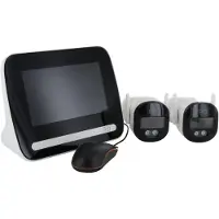 Dio Connected Home 2 caméras sans fil - - Écran LCD/NVR sans fil - 7 pouces - 3 MP