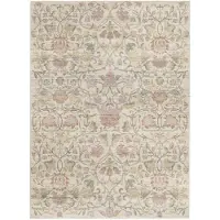 De Onlinewinkelier b.v. Tapis floral | Rosie Blanc | 140x200cm | Blanc | Rectangulaire | Tapis