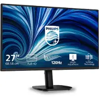 Philips Écran plat PC 27 pouces (68,6 cm), format 16:9, technologie IPS, taux de rafraîchissement de 120 Hz, résolution 1920 x 1080 pixels, hauteur réglable (150 mm), 1 port D-SUB, 1 port HDMI 1.4