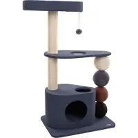 Flamingo Arbre à gratter pour chat , modèle Horacio, couleur bleue