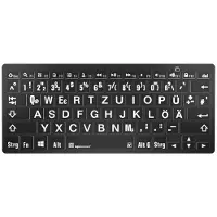 Logickeyboard LKB-LPWB-BTPC-DE Tastatur Bluetooth QWERTZ Deutsch Schwarz (LKB-LPWB-BTPC-DE)