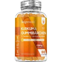 WeightWorld Complément alimentaire pour le système immunitaire Turmeric Gummies, 90 gummies