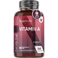WeightWorld Complément alimentaire à la vitamine A, 365 comprimés