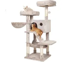 Feandrea Griffoir pour chat marron clair 135 cm