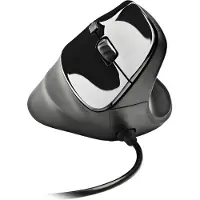 NGS SAMSARA, Droitier, Design vertical, Laser, USB Type-A, 3200 DPI, Noir