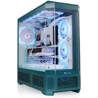 Thermaltake View 600 TG, tour pleine, PC, couleur vert menthe, compatible Mini-ITX, Micro ATX, ATX, E-ATX, matériau SPCC, 17,5 cm