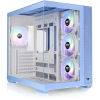 Thermaltake Boîtier PC - - View 380 TG ARGB Bleu Hortensia - Moyen tour - ATX - Verre trempé - Bleu