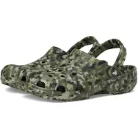 Crocs , modèle unie pour adultes, sandales "Classic Confetti", couleur vert armée/multicolore, taille 36-37