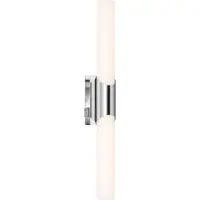 Briloner Lampe LED pour salle de bain LEUCHTEN KLAK, 11 W, 1300 lm, IP44, chrome, plastique-métal, 47 x 6,5 x 6,8 cm