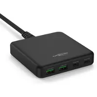 Ansmann Chargeur USB 65W 4 ports Charger, chargeur rapide USB-C/USB-A