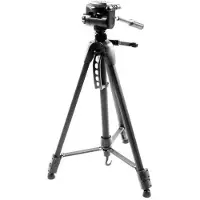 Fancier tripod 183 cm tripod + 3d head - black + case (Métal), Trépied, Noir