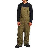 Quiksilver - Salopette de snowboard stretch - Paramo Stretch 20K Bib Grape Leaf - Taille M - Kaki