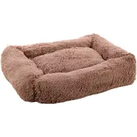 Flamingo Corbeille Krems rectangulaire avec fermeture éclair taupe, Dimensions : 80 x 65 x 20 cm