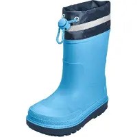 Playshoes Bottes en caoutchouc bleu / bleu marine / argent