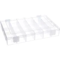 Hünersdorff Boîte d'assortiment PP, 24 compartiments, transparent