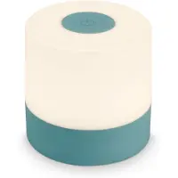 Briloner SMAL Lampe de table LED sans fil tactile dimmable 7x7 cm 2700 K blanc chaud IP44 batterie USB C bleu lampe nuit table salon terrasse