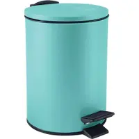 Spirella - Adelar 3L Treteimer - Modernes Design - 16,8 x 16,8 x 25 cm - Erfrischende Farbe Aqua - Geruchsdichter Deckel - Ideal für Küche und Bad - Langlebiges Material