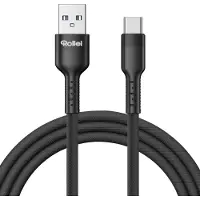 Rollei Câble USB-C , 15 W, câble de charge rapide USB-A vers USB-C, câble de charge USB-C, 10 Gbps